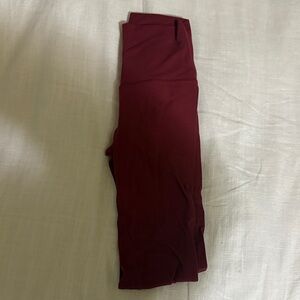 Lululemon Athletica Maroon Leggings